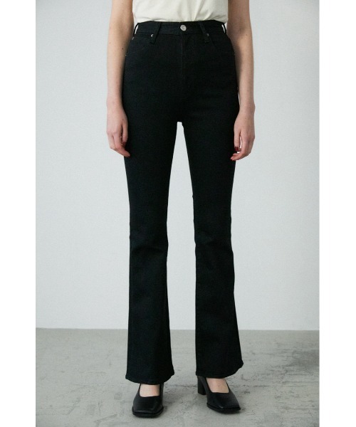 MOUSSY（マウジー）の「HW Rebirth FLARE（デニムパンツ・レディース・ブラック・23inch/24inch/25inch/26inch/27inch）」の2枚目の写真