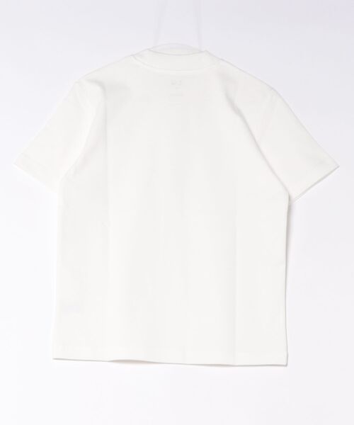 TAKA-Q（タカキュー）の「ストレッチ 接触冷感 抗菌防臭 UV シルケットポンチ 綿混 スロープネック 半袖 Tシャツ メンズ（Tシャツ/カットソー・メンズ・ベージュ/サックスブルー/グレー系その他2/ホワイト・S/X-LARGE/LARGE/MEDIUM）」の5枚目の写真