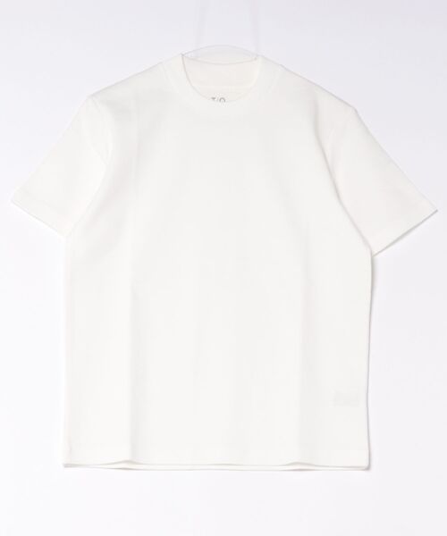 TAKA-Q（タカキュー）の「ストレッチ 接触冷感 抗菌防臭 UV シルケットポンチ 綿混 スロープネック 半袖 Tシャツ メンズ（Tシャツ/カットソー・メンズ・ベージュ/サックスブルー/グレー系その他2/ホワイト・S/X-LARGE/LARGE/MEDIUM）」の15枚目の写真