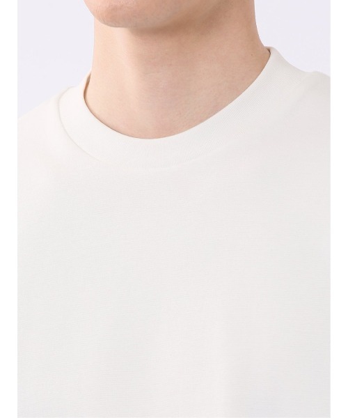 TAKA-Q（タカキュー）の「ストレッチ 接触冷感 抗菌防臭 UV シルケットポンチ 綿混 スロープネック 半袖 Tシャツ メンズ（Tシャツ/カットソー・メンズ・ベージュ/サックスブルー/グレー系その他2/ホワイト・S/X-LARGE/LARGE/MEDIUM）」の13枚目の写真