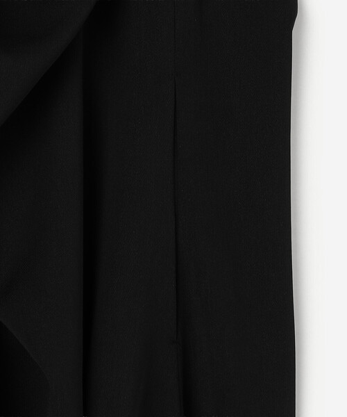 Bshop（ビショップ）の「eunoia｜シャーリング ロングワンピース WOMEN（ワンピース・レディース・ブラック・ONE）」の7枚目の写真