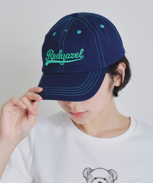 REDYAZEL（レディアゼル）の「バイカラーベースボールキャップ（キャップ・レディース・ピンク/ネイビー/アイボリー・FREE）」の4枚目の写真