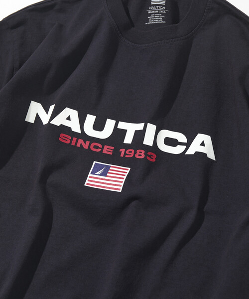 NAUTICA(ノーティカ)の「NAUTICA/ノーティカ Made in U.S.A ヘビーウェイト オーバーサイズ クルーネック プリントTシャツ type 1(Tシャツ/カットソー・メンズ・ネイビー/ホワイト・X-LARGE/XX-LARGE/MEDIUM/LARGE)」の7枚目の写真