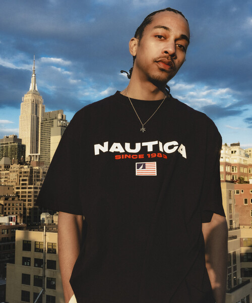 NAUTICA(ノーティカ)の「NAUTICA/ノーティカ Made in U.S.A ヘビーウェイト オーバーサイズ クルーネック プリントTシャツ type 1(Tシャツ/カットソー・メンズ・ネイビー/ホワイト・X-LARGE/XX-LARGE/MEDIUM/LARGE)」の11枚目の写真