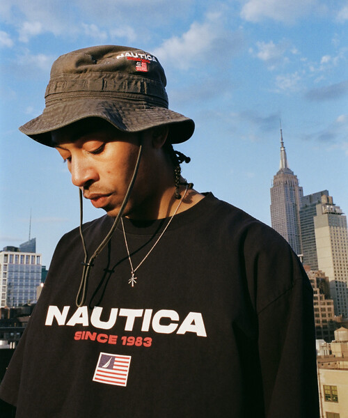 NAUTICA(ノーティカ)の「NAUTICA/ノーティカ Made in U.S.A ヘビーウェイト オーバーサイズ クルーネック プリントTシャツ type 1(Tシャツ/カットソー・メンズ・ネイビー/ホワイト・X-LARGE/XX-LARGE/MEDIUM/LARGE)」の13枚目の写真