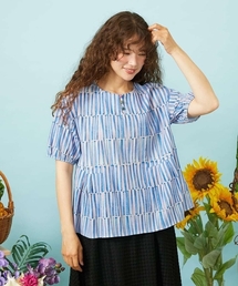 Jocomomola（ホコモモラ）の「Lanzas ストライププリントプルオーバーブラウス（Tシャツ/カットソー）」