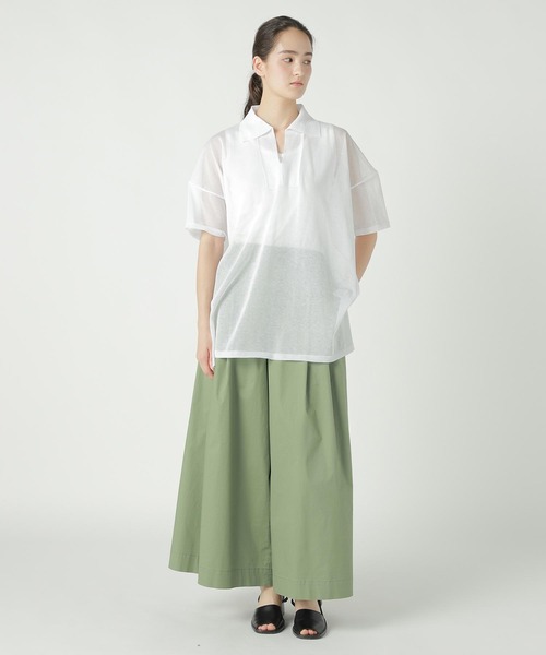 ZUCCa（ズッカ）の「(S)STRETCH ORGANIC COTTON / P（その他パンツ・レディース・ベージュ/ブラック/カーキ・M size）」の8枚目の写真