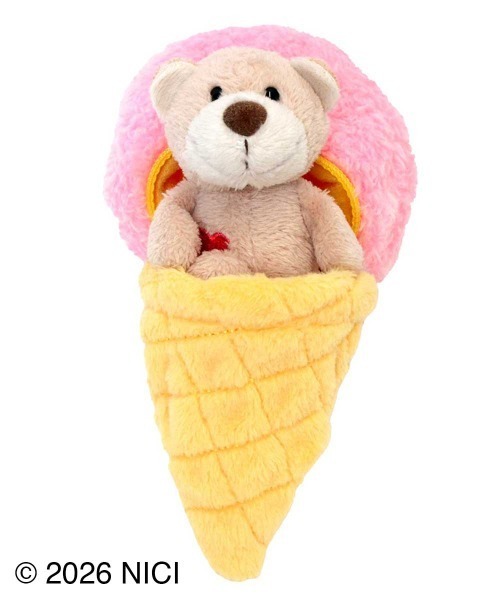  アイスクリームクマ ぬいぐるみ　ダイナー アイスクリームクマ ぬいぐるみ ダイナー ぬいぐるみ、テディベア、名