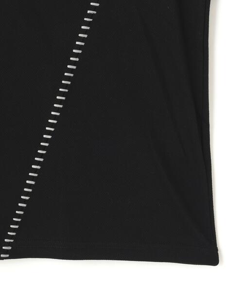Chica(チカ)の「chica/チカ/カルゼラダーステッチ s/s オープンシャツ(シャツ/ブラウス・レディース・ブラック/ホワイト系2・2/1)」の6枚目の写真