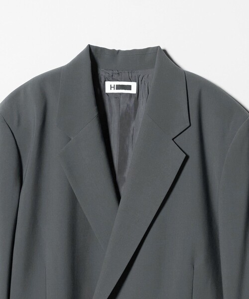 H BEAUTY&YOUTH UNITED ARROWS(エイチビューティーアンドユースユナイテッドアローズ)の「<H>トロピカルクロス ダブルブレスト ジャケット(テーラードジャケット・レディース・グレー系/ネイビー・M/S)」の10枚目の写真