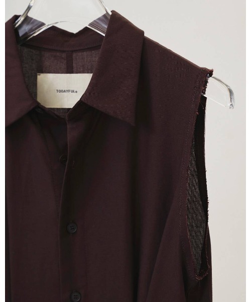 TODAYFUL（トゥデイフル）の「Linen Sleeveless Combinaison 12610303（その他パンツ・メンズ・バーガンディー/ブラック・38/36）」の12枚目の写真