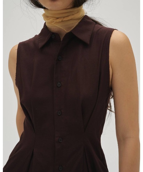 TODAYFUL（トゥデイフル）の「Linen Sleeveless Combinaison 12610303（その他パンツ・メンズ・バーガンディー/ブラック・38/36）」の6枚目の写真
