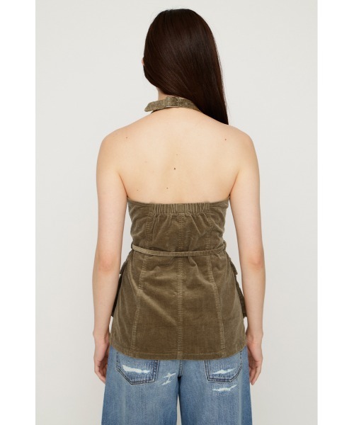 SLY(スライ)の「MIRITARY HALTER VEST ミリタリーホルターベスト 夏服 秋服(ベスト・レディース・カーキ/ダークブルー・FREE)」の19枚目の写真
