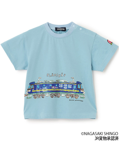 kladskap(クレードスコープ)の「貨物列車半袖Tシャツ(Tシャツ/カットソー・キッズ・マスタード/ライトブルー・100cm/130cm/90cm/110cm/120cm)」の19枚目の写真