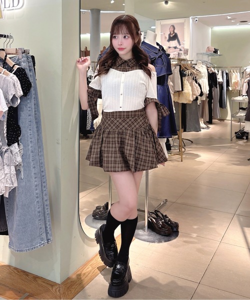 one way(ワンウェイ)の「シャツドッキングカットソー(Tシャツ/カットソー・レディース・グレー/ホワイト/ブラック・FREE)」の11枚目の写真