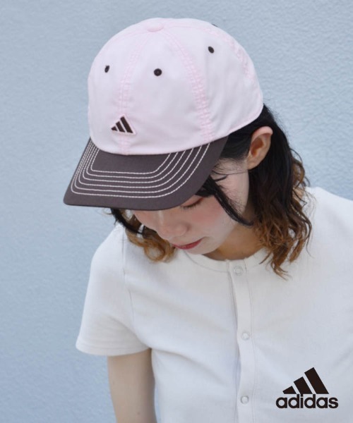 Bleu Bleuet（ブルーブルーエ）の「adidasバイカラーキャップ（キャップ・レディース・ブラック/ブラウン/グリーン・FREE）」の2枚目の写真