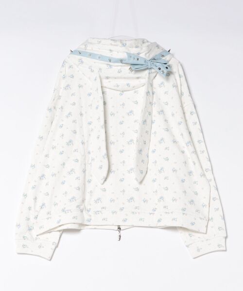 L.H.P(エルエイチピー)の「CFIERCE/フィアス/ROSE THORN HOODIE(パーカー・レディース・ホワイト・S/M)」の7枚目の写真