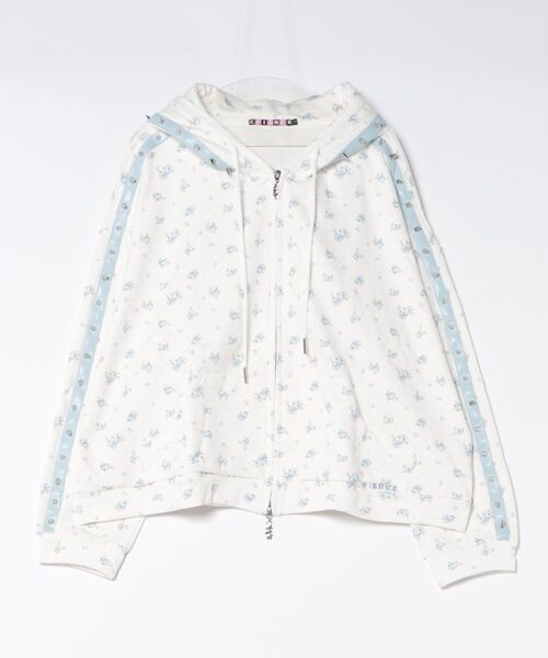 L.H.P(エルエイチピー)の「CFIERCE/フィアス/ROSE THORN HOODIE(パーカー・レディース・ホワイト・S/M)」の6枚目の写真
