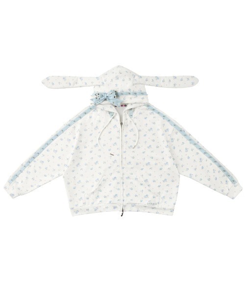 L.H.P(エルエイチピー)の「CFIERCE/フィアス/ROSE THORN HOODIE(パーカー・レディース・ホワイト・S/M)」の5枚目の写真