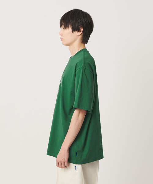 NICE WEATHER(ナイスウェザー)の「<NICE WEATHER>ロゴプリント Tシャツ(Tシャツ/カットソー・メンズ・ホワイト/ケリーグリーン/モカ・S/L/XS/M)」の14枚目の写真