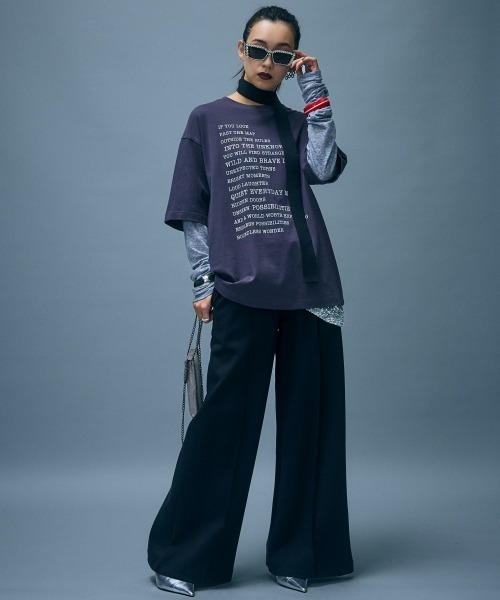 GEVS.(ジェイヴィス)の「スウェットワイドパンツ<大きいサイズ有>GEVS.(スウェットパンツ・レディース・グレー/ブラック・M/L/LL/3L/4L/5L)」の11枚目の写真