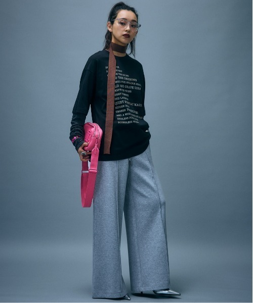 GEVS.(ジェイヴィス)の「スウェットワイドパンツ<大きいサイズ有>GEVS.(スウェットパンツ・レディース・グレー/ブラック・M/L/LL/3L/4L/5L)」の19枚目の写真