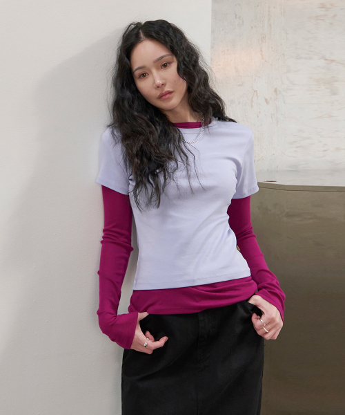 MORVE13（モルブ13）の「シグニチャーショートスリーブトップ（ブラック）（Tシャツ/カットソー・レディース・ブラック/アイボリー/スカイブルー/レッド/ネイビー・MEDIUM/SMALL）」の8枚目の写真