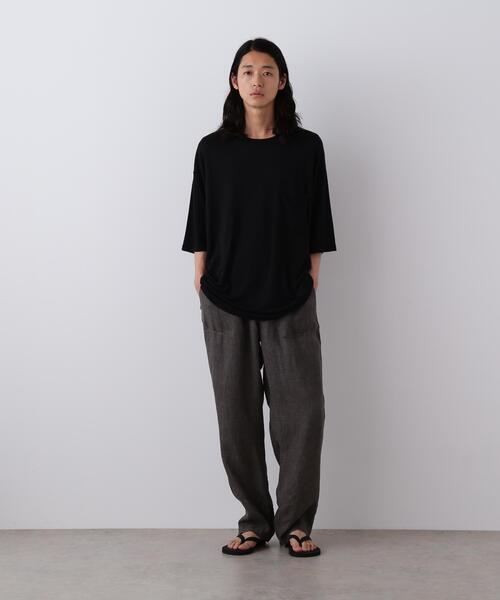 YLEVE(イレーヴ)の「YLEVE / LINEN POPLIN PANTS(その他パンツ・メンズ・ブラウン/ブラック系その他・3/4)」の3枚目の写真