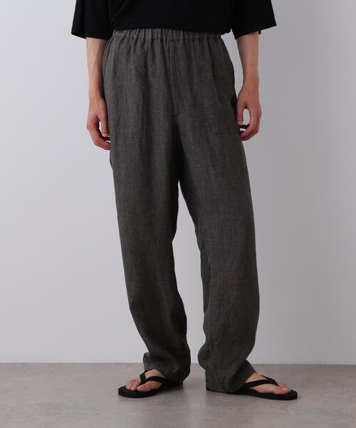 YLEVE(イレーヴ)の「YLEVE / LINEN POPLIN PANTS(その他パンツ・メンズ・ブラウン/ブラック系その他・3/4)」の4枚目の写真