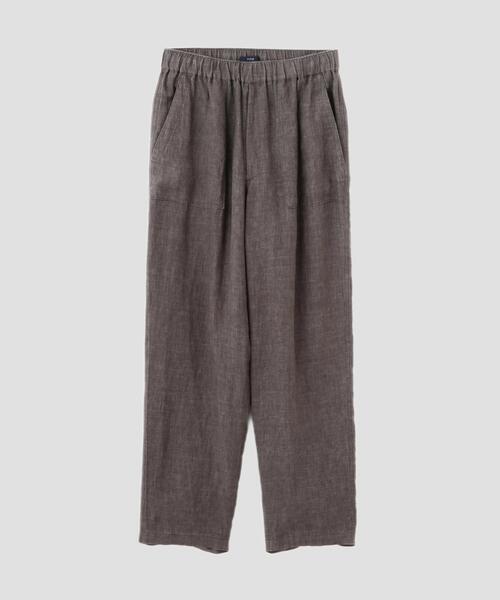 YLEVE(イレーヴ)の「YLEVE / LINEN POPLIN PANTS(その他パンツ・メンズ・ブラウン/ブラック系その他・3/4)」の5枚目の写真
