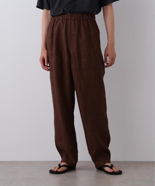 YLEVE(イレーヴ)の「YLEVE / LINEN POPLIN PANTS(その他パンツ・メンズ・ブラウン/ブラック系その他・3/4)」の12枚目の写真