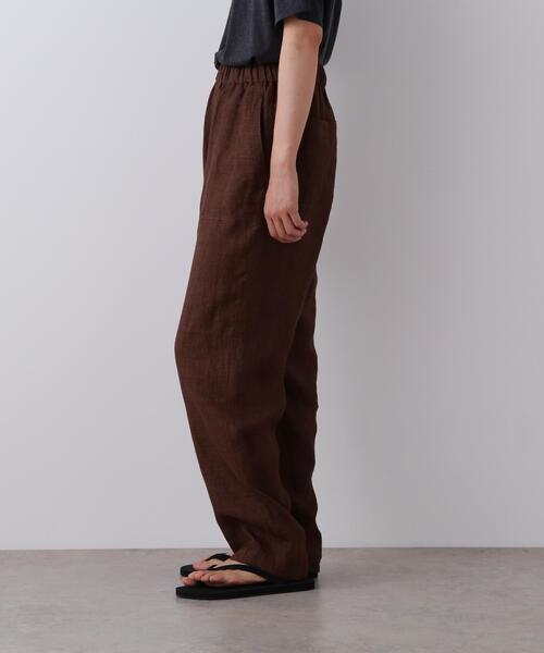 YLEVE(イレーヴ)の「YLEVE / LINEN POPLIN PANTS(その他パンツ・メンズ・ブラウン/ブラック系その他・3/4)」の13枚目の写真