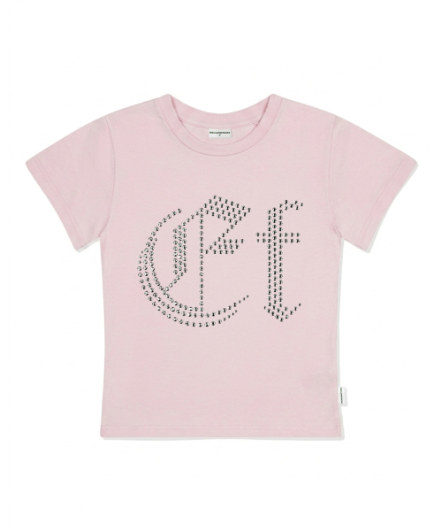 ESCAPEFROM(エスケープフロム)の「EF ホットフィックスディテールスリムフィット半袖Tシャツピンク(Tシャツ/カットソー・レディース・その他・MEDIUM/LARGE)」の1枚目の写真