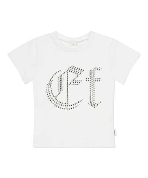ESCAPEFROM(エスケープフロム)の「EF ホットフィックスディテールスリムフィット半袖Tシャツピンク(Tシャツ/カットソー・レディース・その他・MEDIUM/LARGE)」の3枚目の写真