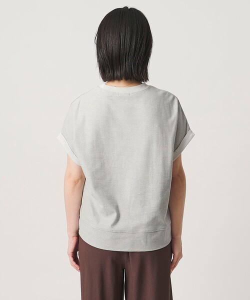 A DAY IN THE LIFE UNITED ARROWS(アデイインザライフユナイテッドアローズ)の「スウェットライク イージーTシャツ <A DAY IN THE LIFE>(Tシャツ/カットソー・レディース・ライトグレー/ライム/ダークブラウン・FREE)」の8枚目の写真