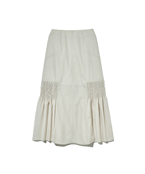 Kijun(キジュン)の「Smocked Mermaid Skirt Light Grey(スカート・レディース・その他・LARGE/SMALL)」の4枚目の写真