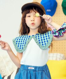 apres les cours | 【リンク】衿デザインノースリーブトップス(Tシャツ/カットソー)
