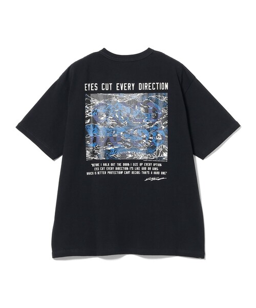 BEAMS T(ビームスティー)の「GOLDWOOD ART WORKS × KOSUKE KAWAMURA / CAMO LOGO T-Shirt(Tシャツ/カットソー・メンズ・ネイビー/ホワイト・XL/S)」の8枚目の写真