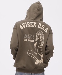 《WEB&DEPOT限定》BLACK SCORPION PULL OVER PARKA / ブラックスコーピオン プルオーバー パーカー / AVIREX / アヴィレックス