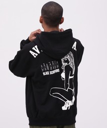 《WEB&DEPOT限定》BLACK SCORPION PULL OVER PARKA / ブラックスコーピオン プルオーバー パーカー / AVIREX / アヴィレックス