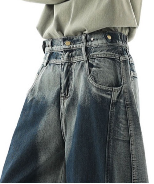 DOUBLE STEAL(ダブルスティール)の「DSヴィンテージバルーンデニムパンツ(デニムパンツ・メンズ・ブルー・X-LARGE/LARGE/MEDIUM/SMALL)」の2枚目の写真