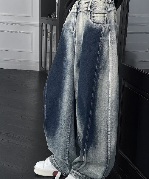 DOUBLE STEAL(ダブルスティール)の「DSヴィンテージバルーンデニムパンツ(デニムパンツ・メンズ・ブルー・X-LARGE/LARGE/MEDIUM/SMALL)」の3枚目の写真