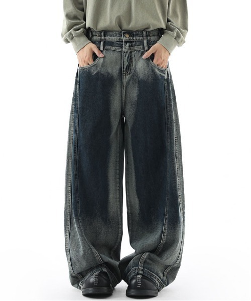 DOUBLE STEAL(ダブルスティール)の「DSヴィンテージバルーンデニムパンツ(デニムパンツ・メンズ・ブルー・X-LARGE/LARGE/MEDIUM/SMALL)」の7枚目の写真