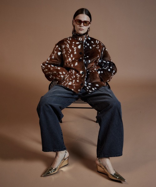 MAISON SPECIAL(メゾンスペシャル)の「【2026Autumn PRE-ORDER】Fur Car Coat/ファーカーコート(その他アウター・レディース・マルチ/ブラック・FREE)」の5枚目の写真