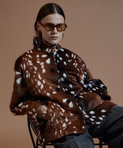MAISON SPECIAL(メゾンスペシャル)の「【2026Autumn PRE-ORDER】Fur Car Coat/ファーカーコート(その他アウター・レディース・マルチ/ブラック・FREE)」の3枚目の写真