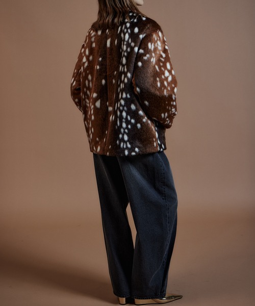 MAISON SPECIAL(メゾンスペシャル)の「【2026Autumn PRE-ORDER】Fur Car Coat/ファーカーコート(その他アウター・レディース・マルチ/ブラック・FREE)」の7枚目の写真