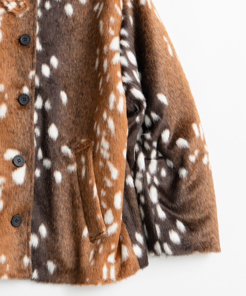 MAISON SPECIAL(メゾンスペシャル)の「【2026Autumn PRE-ORDER】Fur Car Coat/ファーカーコート(その他アウター・レディース・マルチ/ブラック・FREE)」の17枚目の写真