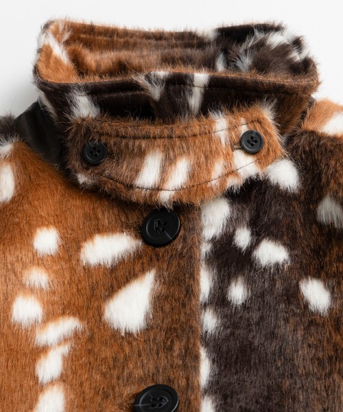 MAISON SPECIAL(メゾンスペシャル)の「【2026Autumn PRE-ORDER】Fur Car Coat/ファーカーコート(その他アウター・レディース・マルチ/ブラック・FREE)」の19枚目の写真