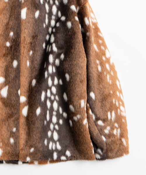 MAISON SPECIAL(メゾンスペシャル)の「【2026Autumn PRE-ORDER】Fur Car Coat/ファーカーコート(その他アウター・レディース・マルチ/ブラック・FREE)」の10枚目の写真