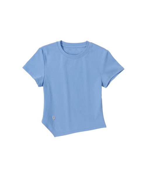 SECONDMONO（セカンドモノローグ）の「W. Oblique Slim Fit Short Sleeve T-Shirt [BLUE]_SEWTS005BLUE（Tシャツ/カットソー・レディース・その他・FREE）」の5枚目の写真